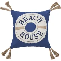 Done.® Dekokissen »CUSHION SEALIFE BEACH HOUSE«, blau