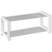 Idimex Schuhregal Weiß, Holz, Kiefer, Mode, 80x32x30 cm Garderobe,