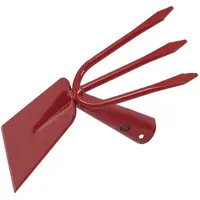 Floraworld 010666 Doppelhacke Ersatzblatt Classic rot