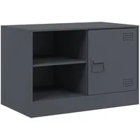 VidaXL TV-Schrank Anthrazit 67x39x44 cm Stahl