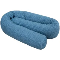 Roba Bettschlange Blau, Textil, Füllung: Polyester, 170x12 cm, Gots,