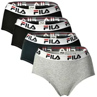 Fila Panty Damen 4er Pack Bequem sitzend bunt|mondgrau M