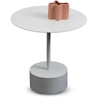 M2 Kollektion Beistelltisch Teddy Metall Weiß