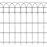 VidaXL Beetzaun Pulverbeschichtetes Eisen 10×0,65 m