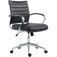 CLP Bürostuhl ECHTLEDER schwarz Schreibtischstuhl Drehstuhl modern design NEU