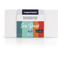 Magnetoplan Moderationskarten Sea Dusk farbsortiert 20,0 x 10,0 cm,