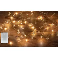 Formano Bollweg Lichterkette 120cm lang mit 40 Acryl-Kugeln mit