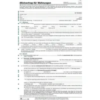 RNK Mietvertrag 525 Wohnung DIN A4 6 Blatt