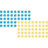 Franken Klebepunkte Blau, Gelb 1040 Stück