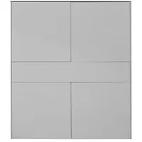 Mäusbacher Highboard Monza Glas Kreidegrau