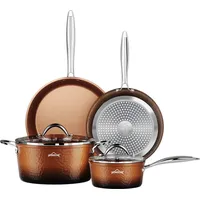 Homelux Topfset Pfannenset Kochtopfset Topfset 6tlg Induktion Induktionstöpfe, Aluminium