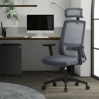 ML-Design Bürostuhl ergonomisch, Grau, Kunststoff, 66x123x68 cm, Arbeitszimmer, Bürostühle,