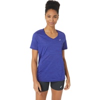 Asics Damen Race V-Neck Top blau