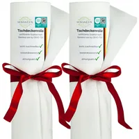 Sensalux Tischdeckenrollen-Set, 2 Stück, stoffähnliches Vlies, Event, Geburtstagsfeier, 0,8m