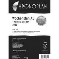 Chronoplan Kalendereinlage 2025 Wochenplan A5