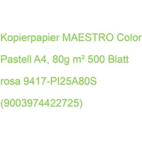 MAESTRO color Kopierpapier A4 500BL rosa 9417-PI25A80S