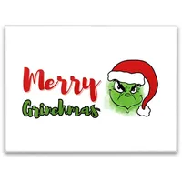 Speecheese Merry Grinchmas Weihnachtsmuffel Schneidebrett in 39x28cm ein buntes