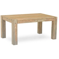 Massivmoebel24 Esstisch Sheesham 160x90x76 grau geölt nature grey 504