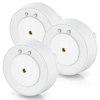 Bearware 3x Wassersensor, IP66, Mini-Wasserdetektor, 110 dB lauter Alarm,