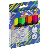Westcott Textmarker farbsortiert, 4 St.