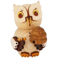 Kuhnert - Dekoration/Holzfigur - Mini Eule Imker - ca.