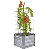  Beetumrandung & Rankhilfe DAHLIA, verzinkter Stahl, 2er-Set