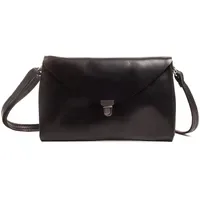Harold's Fold Umhängetasche Leder Black