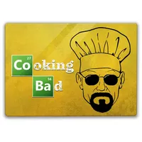 Speecheese Cooking Bad Schneidebrett mit Spruch ein buntes Küchenbrett