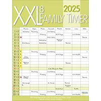 Korsch Verlag Wandkalender 2025 XXL Family Timer 8: Familienplaner