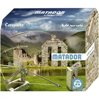 Matador 11514 - Catapults, Baukasten Mittelalter, Holz, 56 Teile,