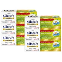 Kukident Super-Haftcreme Med + Kamille 40 g, 6er Pack