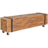 VidaXL TV-Schrank 110x30x32,5 cm Massivholz Teak