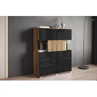 INOSIGN Highboard »Kenia«, Modernes Highboard mit Glastüren, Breite 100