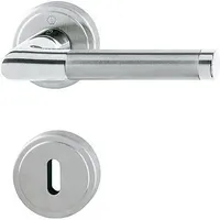 HOPPE OT-Drückergarnitur m. Rosetten,rund,Capri M1950/15KV/15KVS,VK8,BB