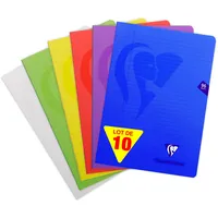Clairefontaine 10x Mimesys Heft 17x22cm 48 Blatt blanko, sortiert,