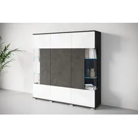 INOSIGN Highboard Kenia (1 St), Modernes Highboard, mit Glastüren,