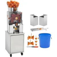 Vevor Kommerzielle Orangenpresse Automatischer 120-W-Entsafter, Edelstahl-Orangenpresse für 25 Orangen