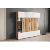 INOSIGN Highboard »Kenia«, (1 St.), Modernes Highboard, mit Glastüren,
