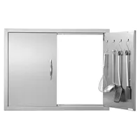 Vevor Grill-Zugangstür 787 x 609 mm Edelstahl silber