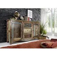 Massivmoebel24 Sideboard 150 x 85 x 38 cm Mehrfarbig