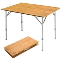 KingCamp Bambus Camping Falt Tisch Garten Klapptisch Alu Holz