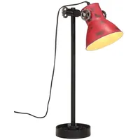 VidaXL Schreibtischlampe 25 W Rot 15x15x55 cm E27