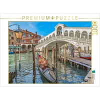 Calvendo Puzzle Gondel Station an der Rialto Brücke 1000