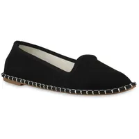 Stiefelparadies Damen Slip Ons in Schwarz,