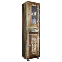 Massivmoebel24 Hochschrank Altholz 55x38x190 mehrfarbig lackiert FREEZY #11