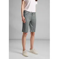 STREET ONE Damen A377225 Bermuda Shorts, Light mud Green,