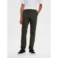 Selected New Miles Slim Fit Chinohose - Forest Night