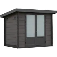 Wolff Finnhaus WPC-Trend B 2,80 x 2,40 m Grau