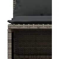 VidaXL Garten-Lounge-Set 4-tlg. grau