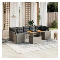 VidaXL Garten-Sofagarnitur 8-tlg. grau